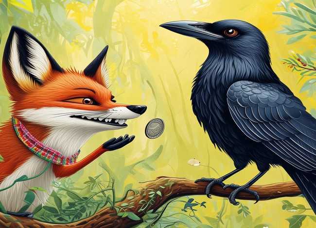 儿童英语绘本故事狐狸交朋友；英语绘本故事狐狸与乌鸦