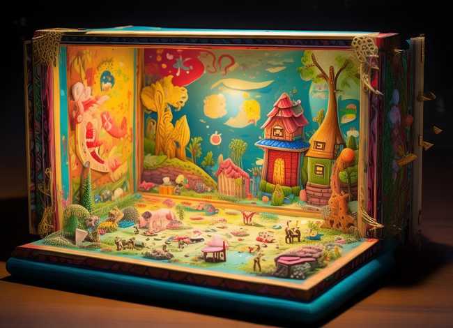 儿童绘画故事盒子，幼儿故事盒子绘本故事