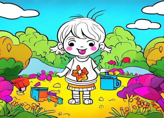 儿童图片简笔画 儿童图片简笔画涂色