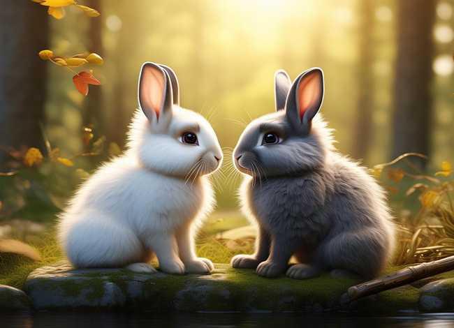 小故事小白兔和小灰兔（故事小白兔和小灰兔背景音乐）