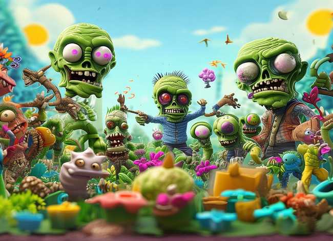 儿童植物大战僵尸植物动画片；动画片少儿植物僵尸大战