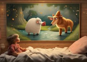 儿童睡前故事精选大全狼和小羊 - 睡前故事幼儿故事大全狼和羊