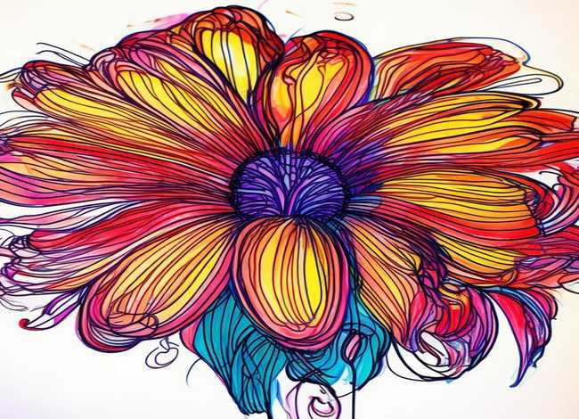 花的儿童画线描 花的儿童画线描怎么画 花的儿童画线描 花的儿童画线描怎么画