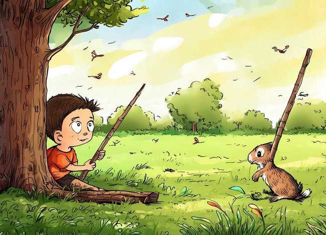 守株待兔儿童故事文本 - 守株待兔的故事绘本文字