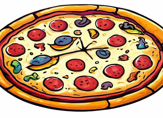 披萨儿童画 披萨儿童简笔画