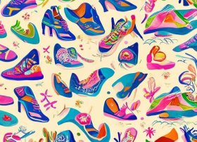 鞋子儿童画创意图 - 鞋子儿童画创意图片