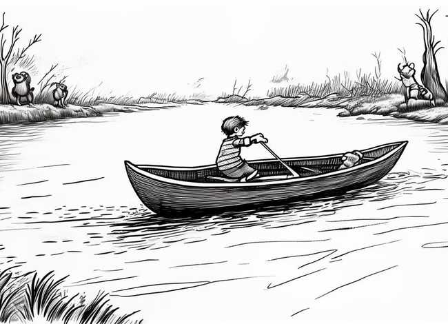 过河小故事图片,过河小故事图片简笔画 过河小故事图片,过河小故事图片简笔画