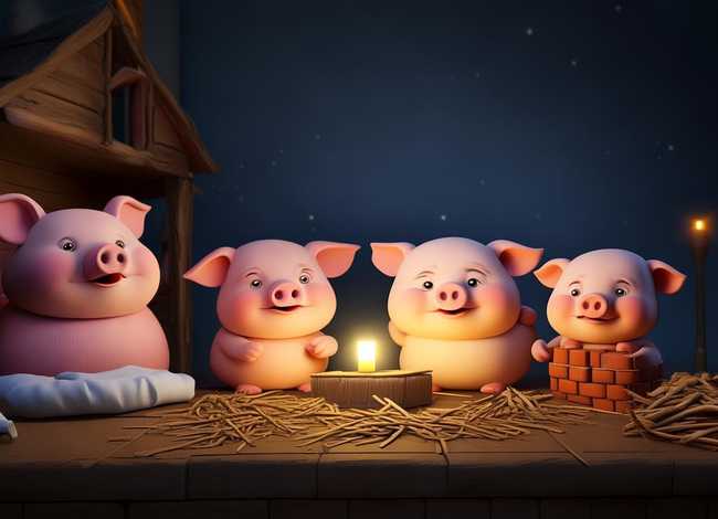 儿童睡前故事长篇版三只小猪（小儿故事睡前故事三只小猪）