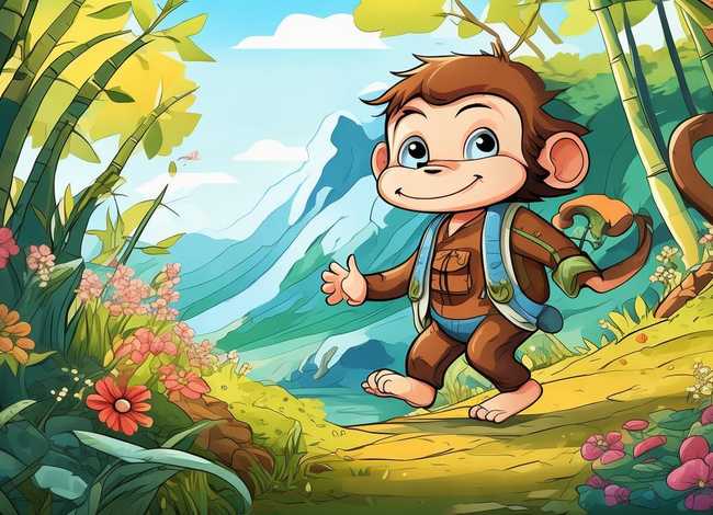 儿童故事小猴子下山；小猴子下山的幼儿故事视频