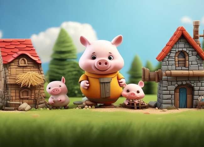 三只小猪的故事盖房子 三只小猪的故事盖房子儿歌点点