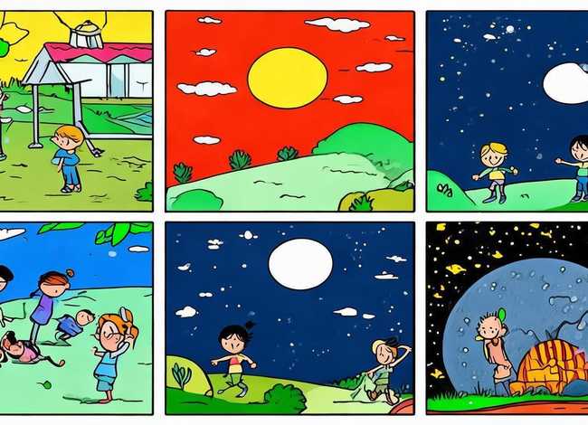 儿童六格简笔连环画、儿童六格简笔连环画图片 儿童六格简笔连环画、儿童六格简笔连环画图片