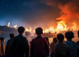 儿童故事三国演义睡前火烧赤壁 - 三国演义火烧赤壁视频故事