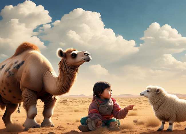 蒙语儿童故事骆驼和羊(幼儿故事骆驼和羊文字) 蒙语儿童故事骆驼和羊(幼儿故事骆驼和羊文字)