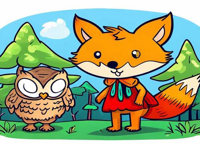 寓言故事简笔画带色彩,简单又好看 - 寓言故事简笔画带色彩,简单又好看图片