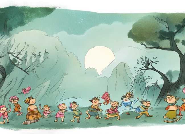 年的来历故事绘本 - 年的来历绘本故事简笔画