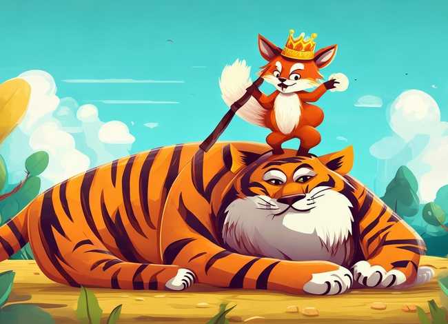 幼儿故事 狐假虎威 狐假虎威 幼儿故事配图