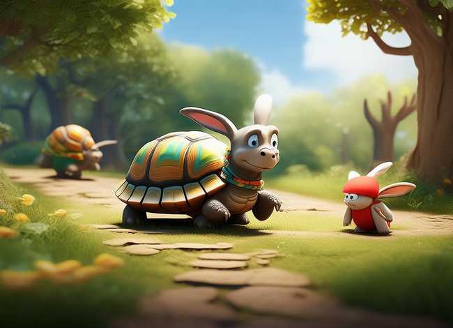 儿童故事大全龟兔赛跑的故事、少儿故事大全 睡前故事龟兔赛跑