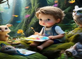 儿童故事配画作品 - 儿童故事配画作品教程