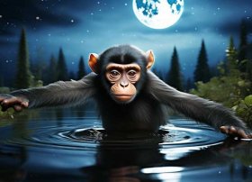 猴子捞月亮完整故事文字、猴子捞月亮故事文字版