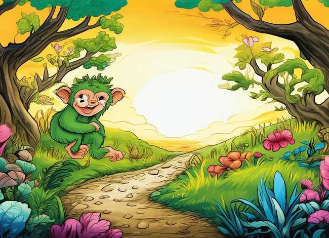 绘本故事小猴子下山 - 小猴子下山绘本故事的设计意图 绘本故事小猴子下山 - 小猴子下山绘本故事的设计意图