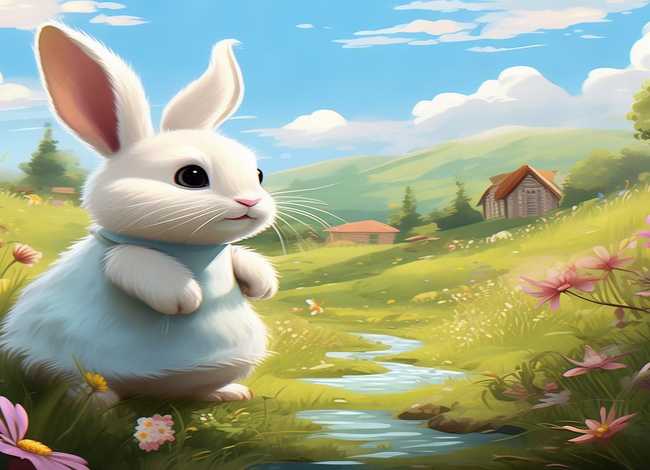 小兔子乖乖故事图片 小兔子乖乖故事图片配图