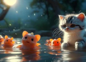 小蝌蚪找妈妈的儿童睡前故事 - 小蝌蚪找妈妈睡前故事猫小帅的故事