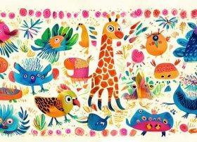 配图小故事、配图小故事有趣动物英语手抄报怎么画