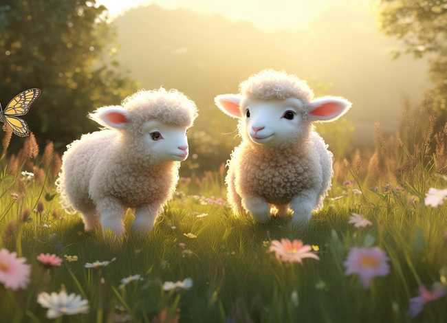 儿童故事两只羊 - 幼儿故事两只小羊