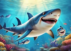 儿童故事鲨鱼一家，鲨鱼一家的故事