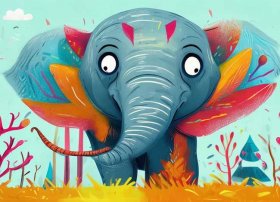 大象鼻子绘本，大象的长鼻子自制绘本