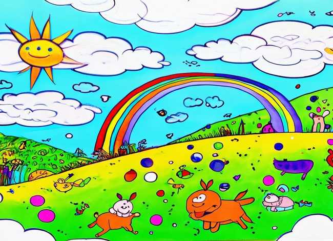 儿童简笔画关注、关于儿童的简笔画带色