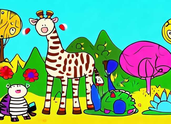 动物儿童绘画图片大全 - 动物儿童绘画图片大全简单