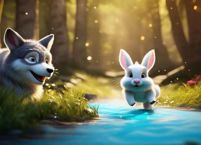 儿童故事大灰狼和小白兔的故事、大灰狼和小白兔的故事幼儿故事