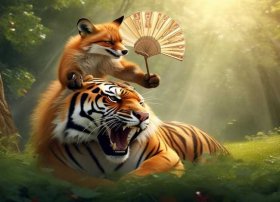 儿童成语故事狐假虎威绘本、狐假虎威成语故事表演剧本