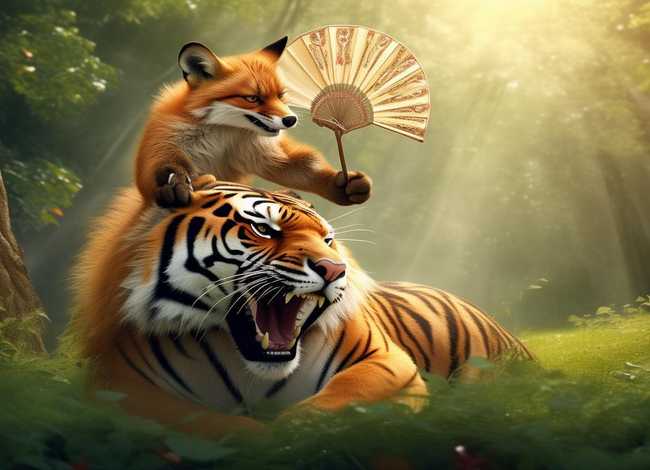 儿童成语故事狐假虎威绘本、狐假虎威成语故事表演剧本