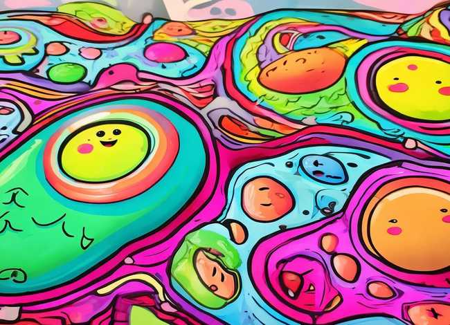 细胞儿童画创意作品 细胞的创意画简单 细胞儿童画创意作品 细胞的创意画简单