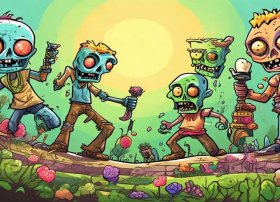 儿童植物大战僵尸植物动画片；动画片少儿植物僵尸大战