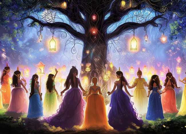 十二个公主的故事、十二个公主的故事脉络图