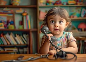 打电话幼儿故事 - 打电话的幼儿故事