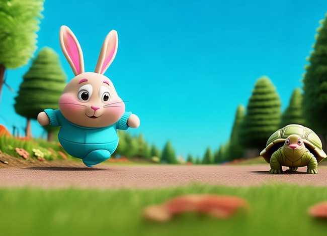 故事儿童画、故事儿童画龟兔赛跑 故事儿童画、故事儿童画龟兔赛跑
