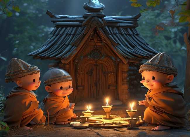 儿童睡前三个和尚故事(幼儿睡前故事三个和尚) 儿童睡前三个和尚故事(幼儿睡前故事三个和尚)