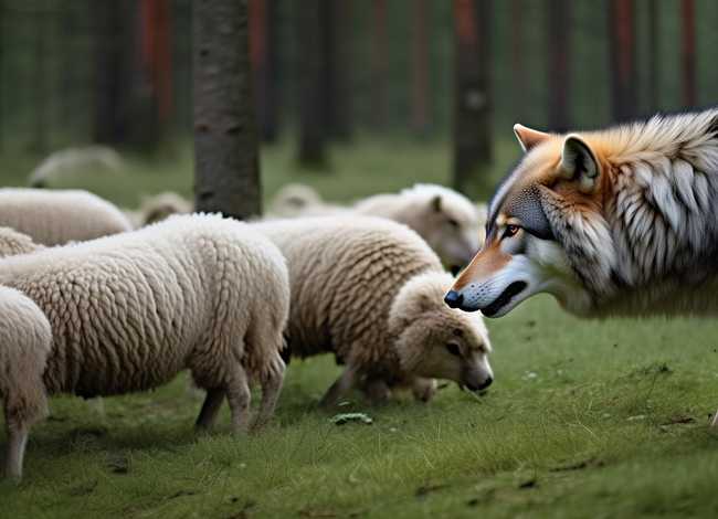 羊跟狼的故事、羊跟狼的故事内容