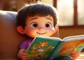 儿童读书图片；儿童读书图片卡通