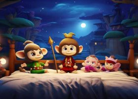 儿童睡前童话故事西游记视频；少儿版西游记睡前故事