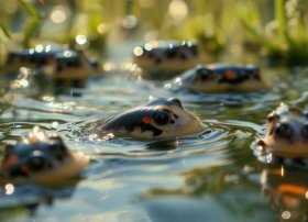 小蝌蚪找妈妈故事绘本图片，小蝌蚪找妈妈故事绘本图片大全