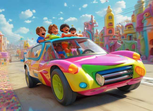 儿童跑车动画 - 儿童跑车动画片