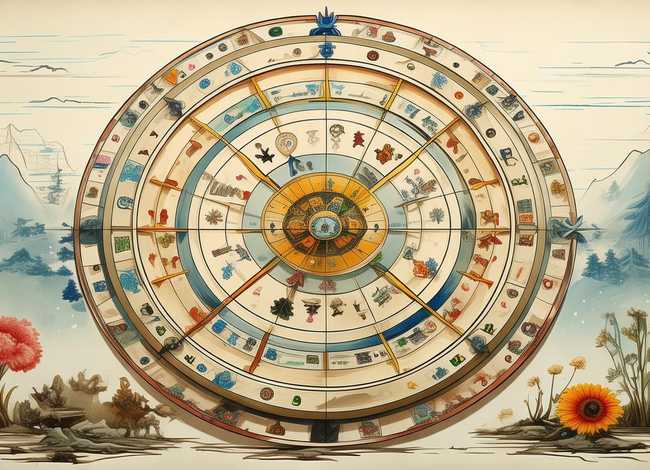 儿童二十四节气手绘罗盘简单 - 二十四节气在罗盘中的运用 儿童二十四节气手绘罗盘简单 - 二十四节气在罗盘中的运用