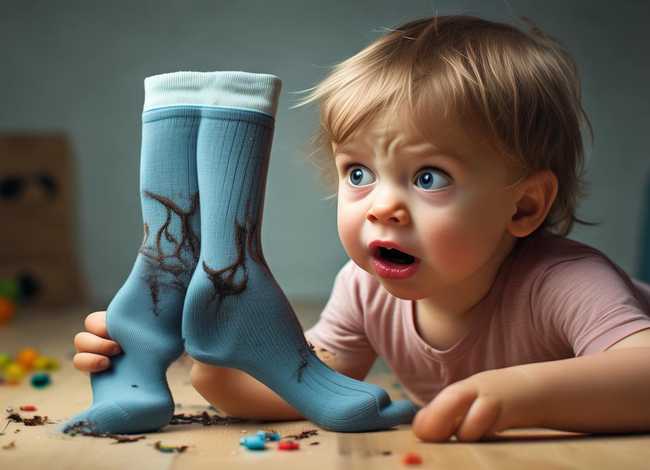 儿童闻袜子有臭味是什么原因；闻袜子臭味会怎么样