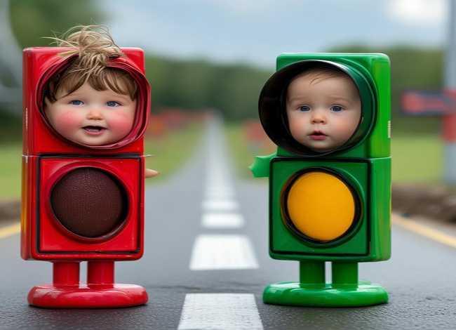 儿童身体红绿灯图片、幼儿身体红绿灯图片