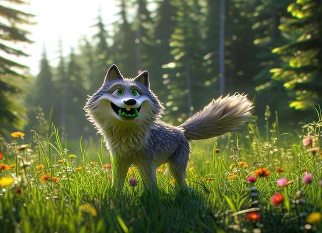 爱吃草的狼儿童故事、狼吃草的寓言故事 爱吃草的狼儿童故事、狼吃草的寓言故事